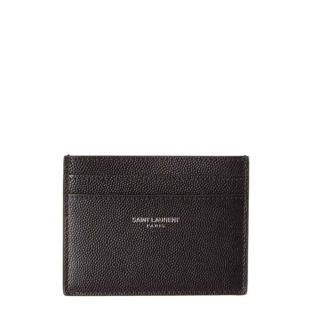 Saint Laurent Classic Leather Card Case, Black